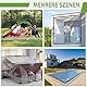 Transparente Plane mit ösen 2x3.5m,Plane wasserdicht transparente,Abdeckplane gartenmöbel,Wetterfeste Abdeckplane wasserdicht für Außenbereich Pflanzen Gewächshaus Pet Hutch Dach