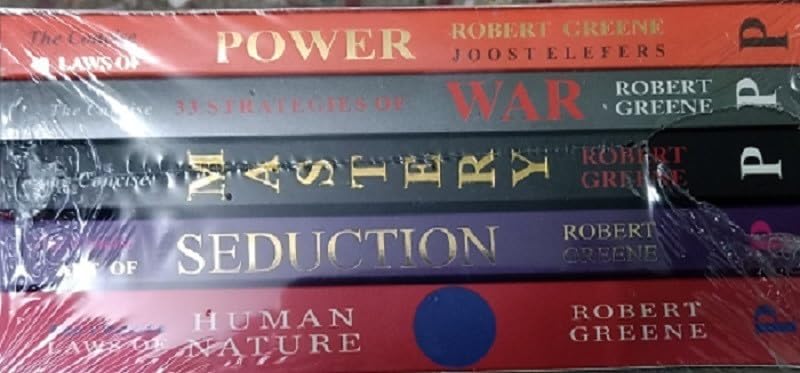 Image of Classic Shine 5 Books Set : The Concise (48 Laws Of Power + Human Nature + Mastery + Art Of Seduction + 33 Strategies Of War)