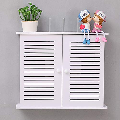 WiFi Router Aufbewahrungsbox Wasserdichter Regal WiFi Router Set-Top Box Schwebendes Regal, Stanzfrei Set-Top Wandbehang zur Aufbewahrung Oder