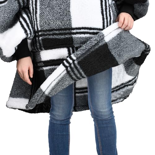 Image of Catalonia Oversized Hoodie Blanket Sweatshirt, Comfortable Sherpa Giant Pullover with Large Front Pocket for Adults Men Women Teenagers Wife Girlfriend