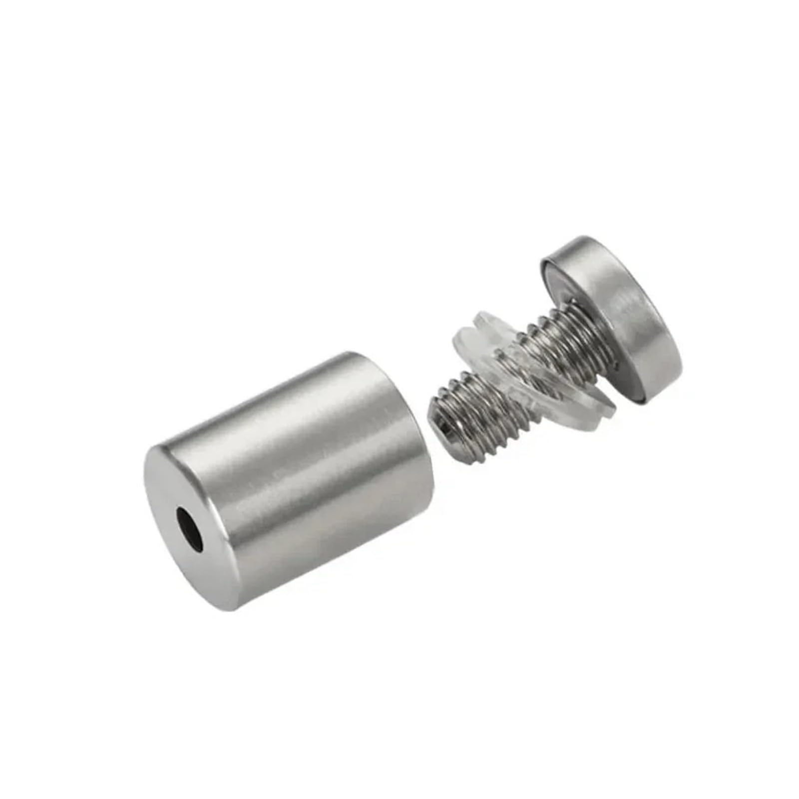 Fijaciones para separadores， 20 piezas, fijaciones de separación de 12 mm, separadores de publicidad de acrílico de acero inoxidable, clavos, tornillos de fijación for carteles publicitarios, hardware