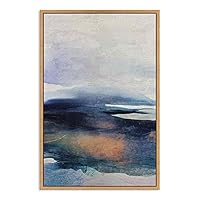SIGNWIN Framed Canvas Wall Art Abstract Sea Landscape Canvas Prints Home Artwork Decoration for Living Room,Bedroom - 16x24 inches