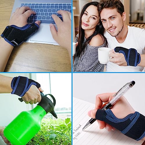 Viskonda Thumb Brace - Thumb Spica Splint - Cmc Joint Thumb Support Brace For Pain Relief,Arthritis,De Quervain's Tendonitis,Sprains,Strains,Trigger Thumb Immobilizer,Left Or Right Hands(Large) #TOP4