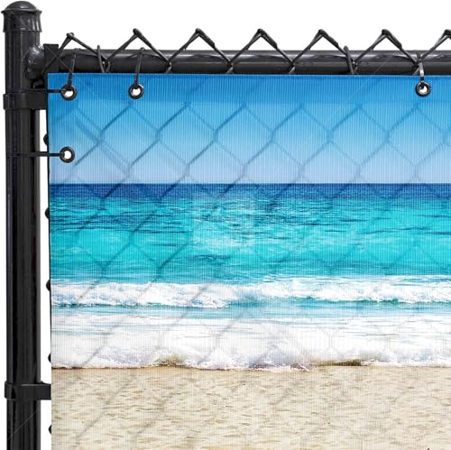 FenceScreen 211 Series Scenic Designer Fence Screen (Sandy Beach)