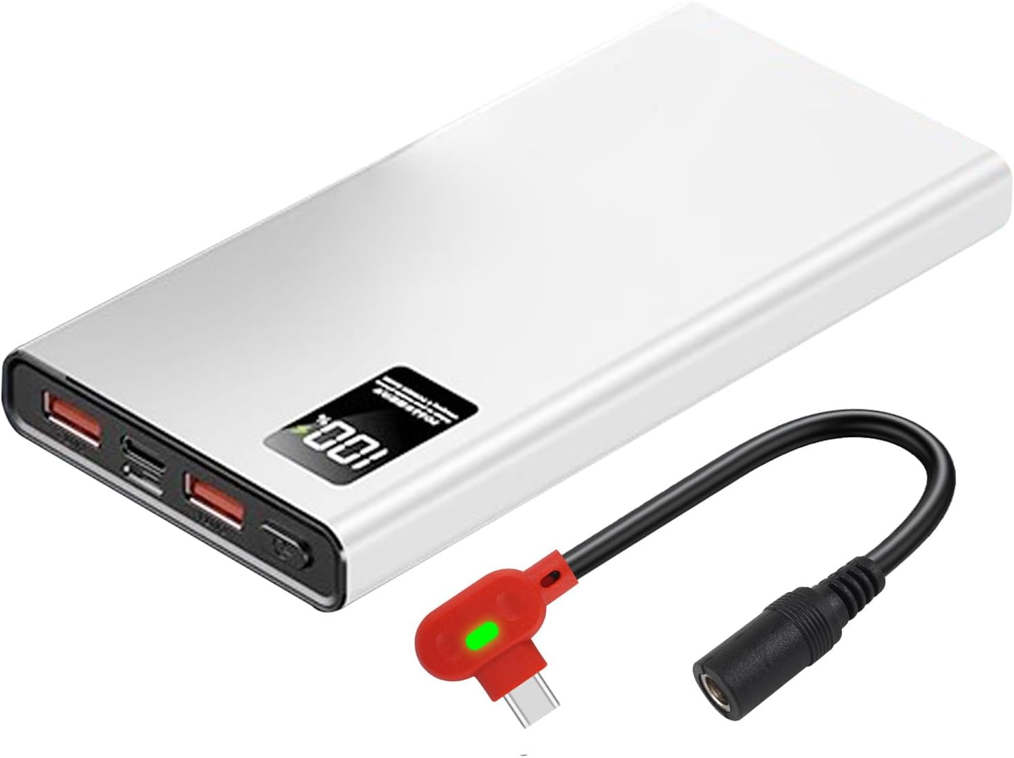 12V Heated Jacket Battery Replacement Pack QC3.0 & PD,with Type-C to DC 5.5mm Step-Up Adapter Cable, for Milwaukee, Makita, Craftsman, Snap-On, Metabo, AEG Gear (for 12V Heated Jackets Only)