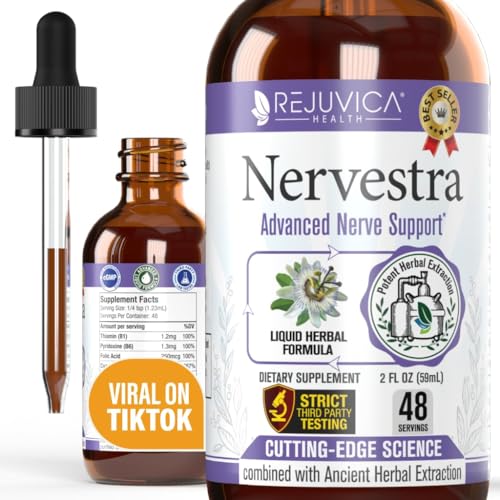 Nervestra - Nerve Health, with Alpha Lipoic Acid, to Bolster Nerve Health and Support Healthy Nerve Function - Alpha Lipoic Acid, Vitamin B6, White Willow Bark Turmeric Passionflower & More!
