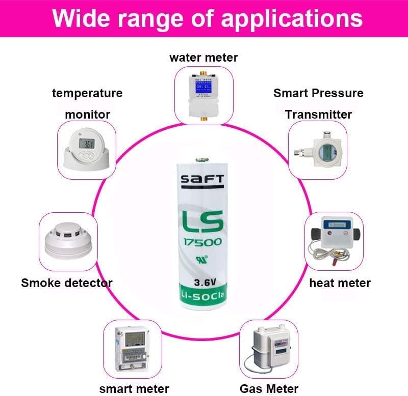 Miniatura 7 de XIAOXX (80 Count) 3.6V 3600mAh LS17500 Lithium Battery Replacement for CNC Water Meters Frequency Converters