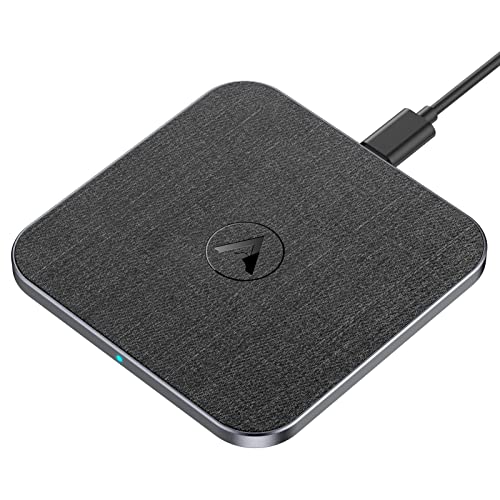 AGPTEK 15W Chargeur Induction, Qi Chargeur sans Fil Rapide pour iPhone 17/16/15/14/13/12/11/Pro Max/XS/XR/X/8, Samsung Galaxy S25/S24/S23/S22/S21/S20/S10/S9,...