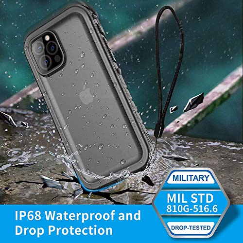 Sportlink Compatible With Iphone 12 Pro Max Waterproof Case - Full Body Shockproof Dustproof Phone Screen Protector Rugged Cases For Iphone 12 Pro Max 6.7 Inches Black #TOP2