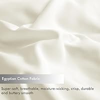 Vista 5 de WINLIFE Juego de 2 fundas de almohada de algodón 100%, tamaño estándar, de fibras largas, 20×26 pulgadas, fundas de almohada frescas, transpirables