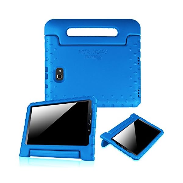 Fintie Shockproof Case for Samsung Galaxy Tab A 10.1 (2016 NO S Pen Version), Light Weight Convertible Handle Stand Kids Friendly Cover for Samsung Galaxy Tab A 10.1 Inch (SM-T580/T585/T587), Blue