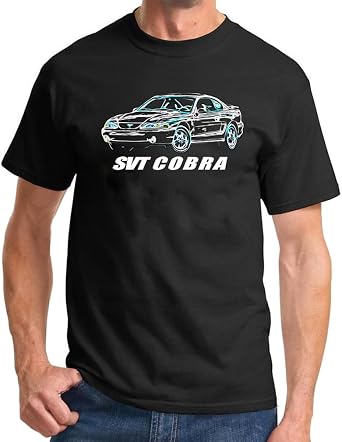 1994-98 Ford SVT Cobra Mustang Hardtop Neon Design Classic Tshirt