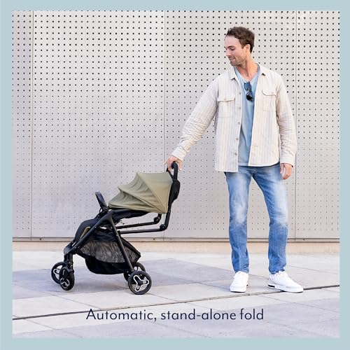 Graco Myavo Compact Stroller/Pushchair with Raincover - Suitable from Birth to Approx. 4 Years (0-22kg). Lightweight at only 5.8kg with a one-Second, one-Hand fold, Mulberry Fashion - Image 6