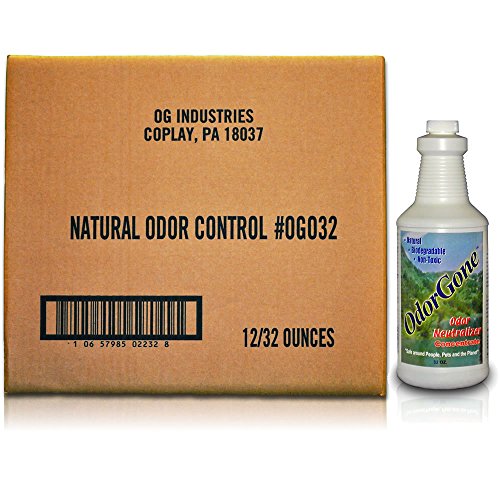 OdorGone Household Odor Neutralizer 32 ounce 12 CASE with Trigger Sprayers