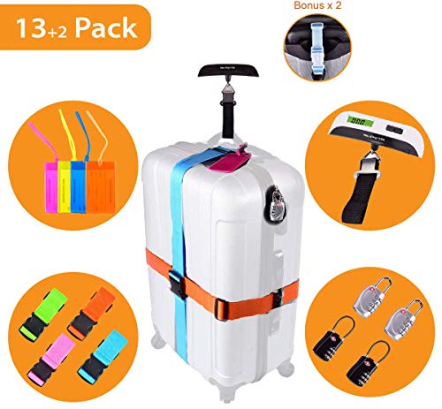 Luggage-Accessories-Kit-Luggage-Scale-TSA-Suitcase-Lock-Travel-Tags-Luggage-Strap-Connective-Band