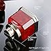 Ambrogio.L Quad Torch Lighter Tabletop Refillable Butane Gas Red Flame Cigar Cigarette Lighter for Birthday Christmas Men