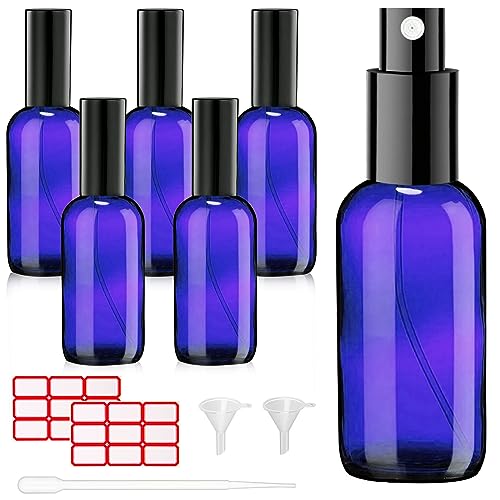 Phomanttonary 6 Stück 30ml Blaue Glas Sprühflasche