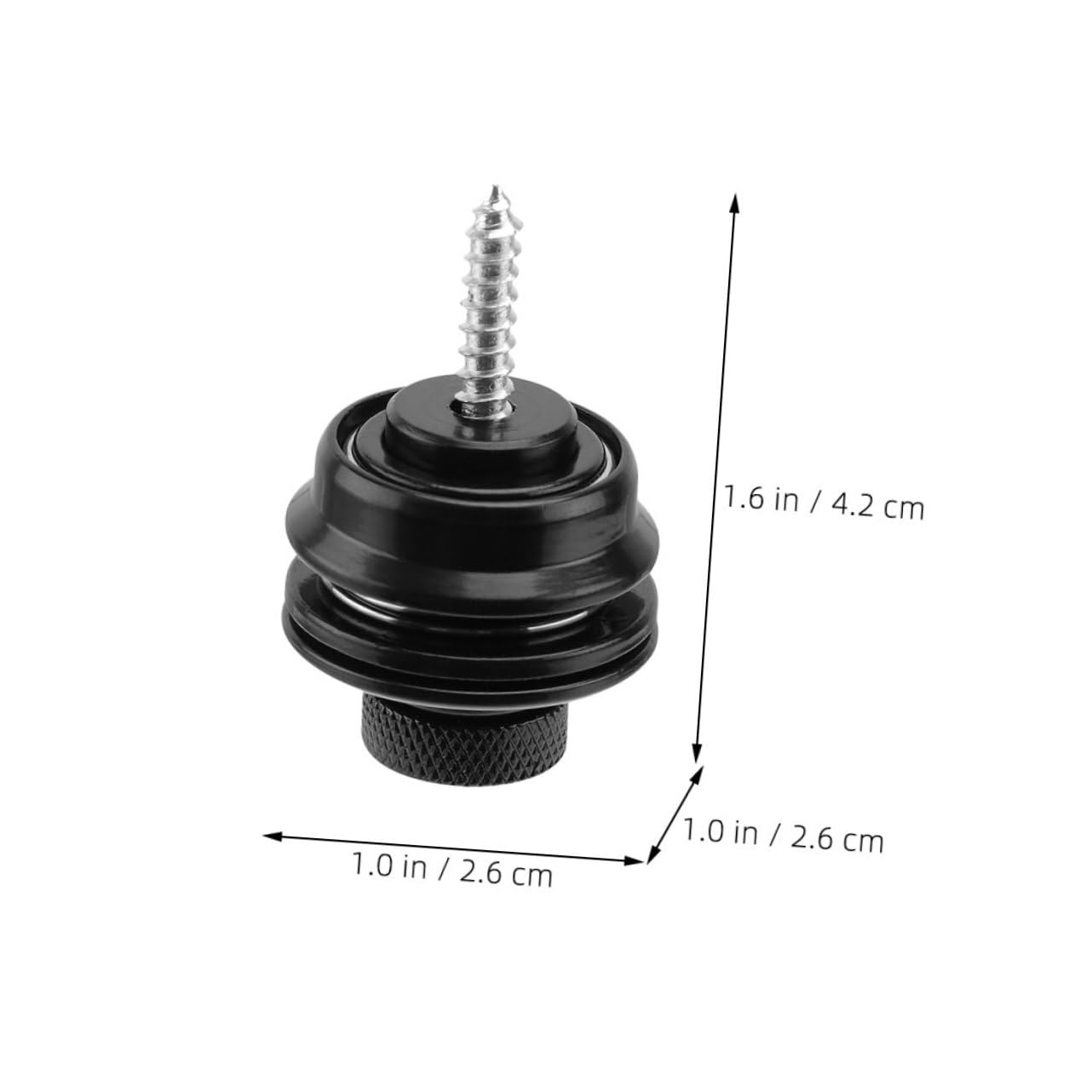 Milisten 2pcs Metal Guitar Strap Locks Guitar Strap Button Locks for Electric Bass Acoustic Guitars