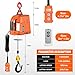 3 in 1 Electric Hoist Winch,2200 lbs Manual/Wired/Wireless Remote Control,110/120V Portable Pure Copp Electric Winch Crane, 41ft Lifting Garage Lifter for Garage, Factory, Warehouse, Balcony