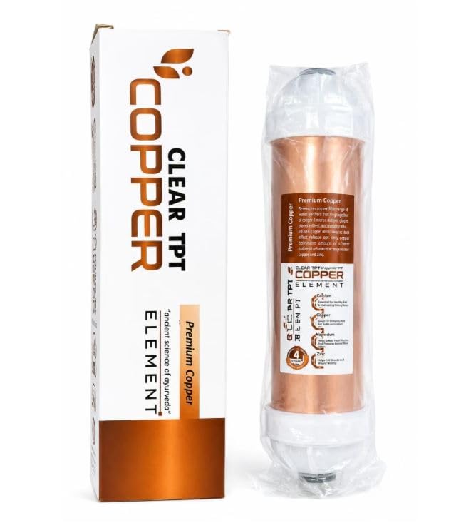 copper water filter cartridge for ro water purifier | premium copper filter element, drinking water filtration, water purification replacement cartridge, home and kitchen use