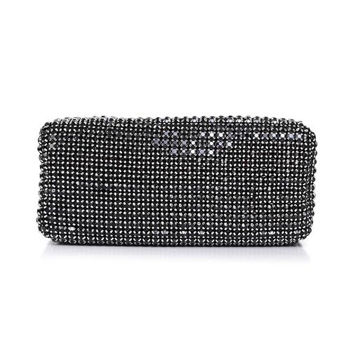 Image of Rhinestone Crossbody chain sling Bag for women Evening Clutch Handbags for Girls trendy Ladies crystal Glitter Purse Wallet for Party Wedding.