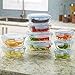 1790 Glass Food Storage Containers with Lids - 9 Pack - Meal Prep Containers, Airtight Glass Lunch Boxes, Approved & Leak Proof Heat Resistant Up to 550°F (18 Total Pieces)