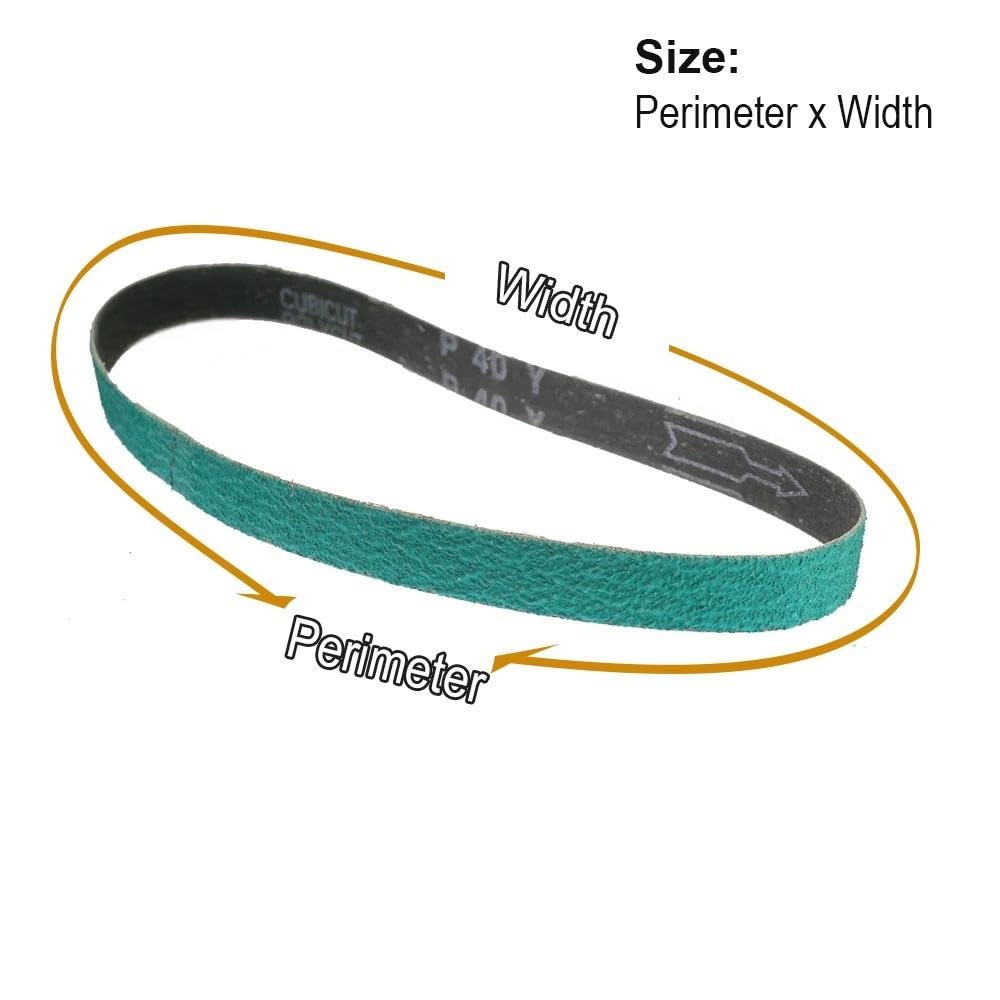 4 nastri abrasivi in ​​ossido di zirconio for la molatura delle lame - 1"x30" (25 mm x 762 mm) - 4 nastri abrasivi Z/A(40mesh)