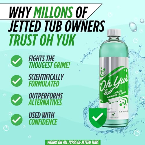 Image of Oh Yuk Jetted Tub Cleaner 2 Pack for Jacuzzis & Whirlpools, Septic Safe