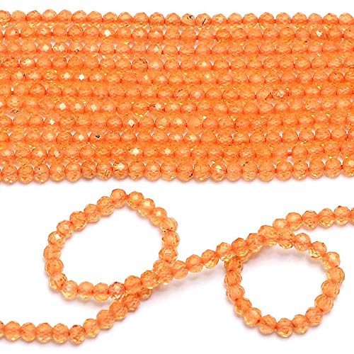 AAA rzadkie naturalne mandarynki spessartite granat kamień szlachetny fasetowane koraliki rondelle | 2 mm-3 mm koraliki 33 cm sznur | naturalne koraliki z granatu AAAA+, 2 sztuki