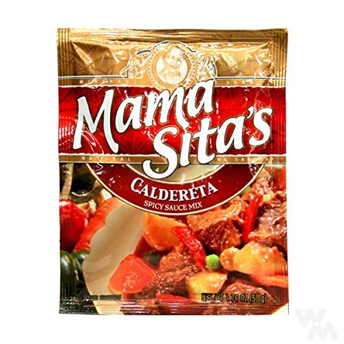 Mama Sita’s – Caldereta Spicy Sauce Mix – 5 x 1.76 OZ / 50 G – Product of the Philippines by Mama Sita’s