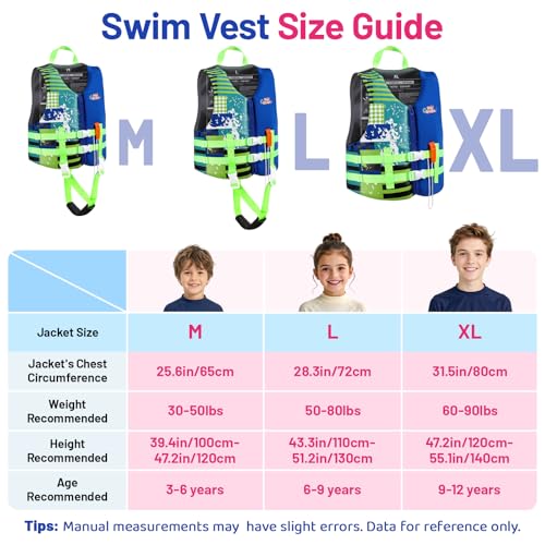 Image of HeySplash Toddler Swim Vest, Kids Swimming Jacket 20-30 /30-50 /50-90lbs
