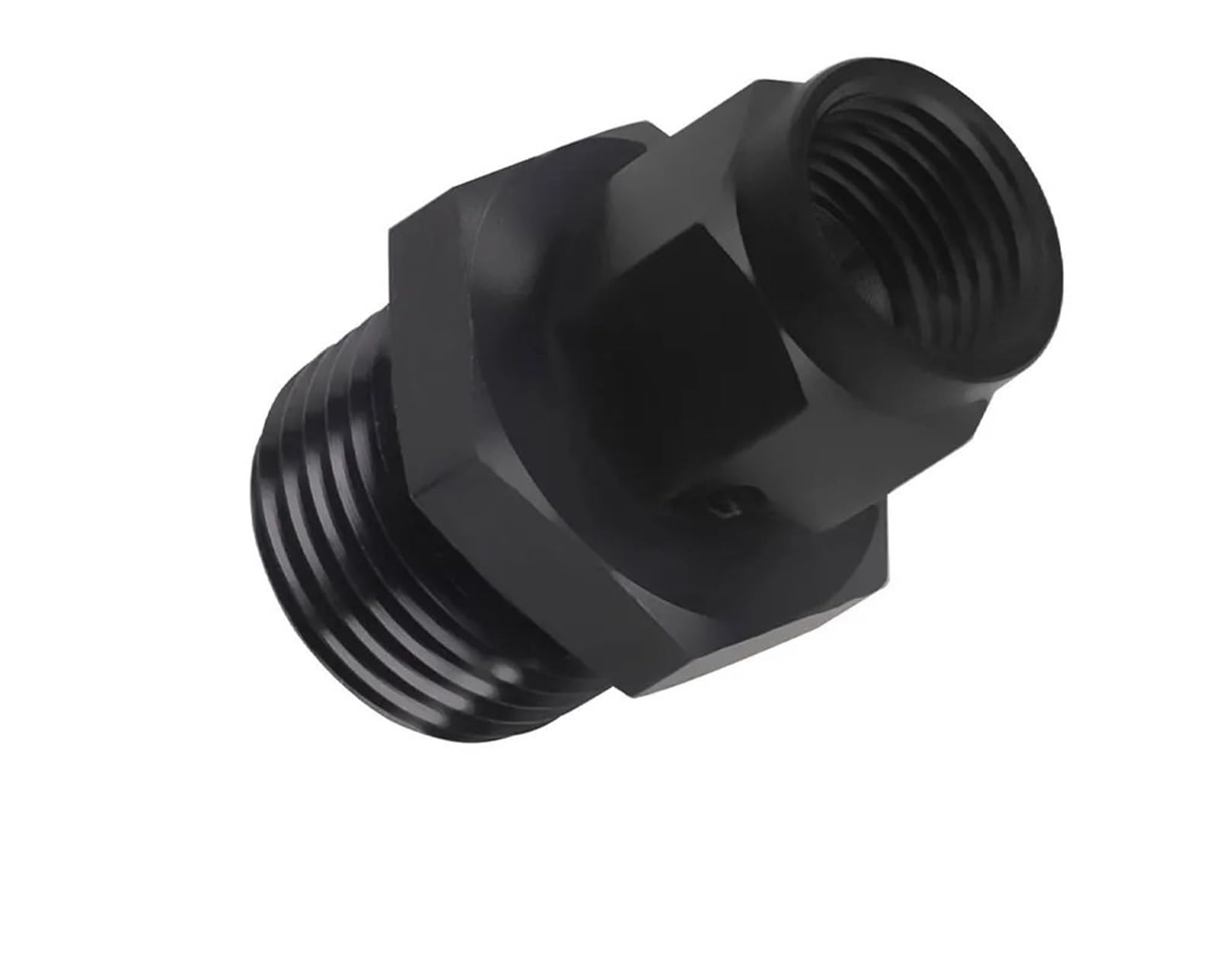 Absdwif An6-Npt-1-4 Universal Fitting Aluminum Black Oxidize An6-1/2Npt An6-1/4Npt An6-1/8Npt An6-3/8Npt Straight Hose Adapter Oil Fitting(An6-Npt-1-4)