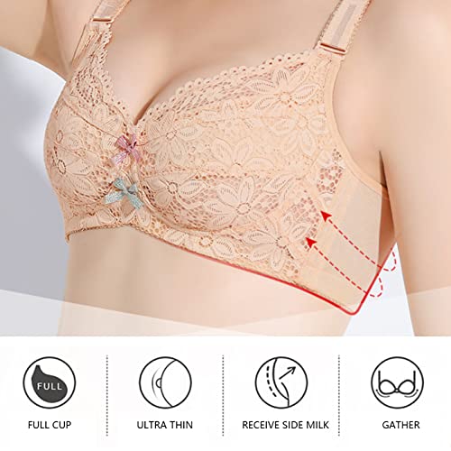 Necalisi Volledige Dekking BH Transparante Lingerie Vrouwen Kant Gewatteerde Bralette Draadloze Plus Size Longline BH Laag Cut BH - Image 5