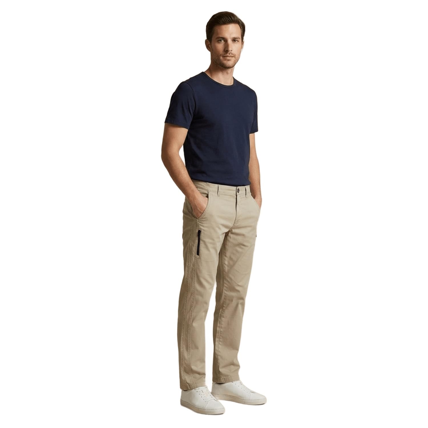 bds Garments Mens Beige Straight Fit Trousers | Premium Cotton Stretch Formal Pants for Office and Business Wear | Tailored Comfort Fit for Men-picture-44