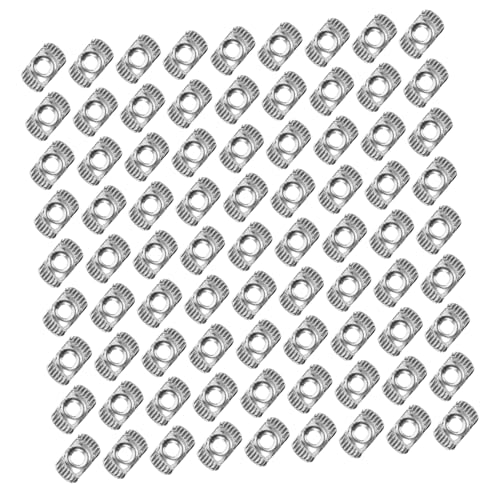 STOBAZA European Aluminum Extrusion Hardware M3x10mm Thread 100 Pcs Set Nickel-Plated Carbon Steel