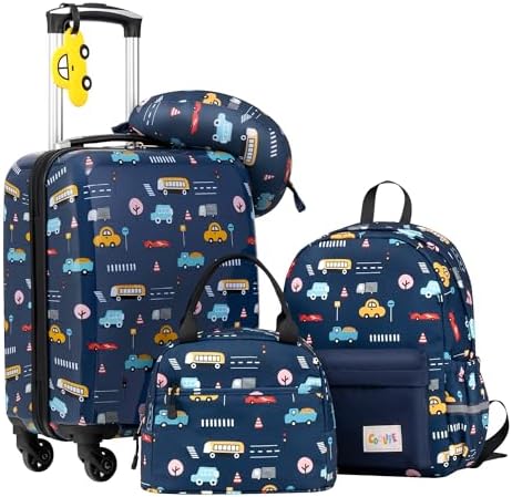 Coolife Kid’s Luggage Set 5 Piece Suitcase Set 16’’ Carry on Hard...