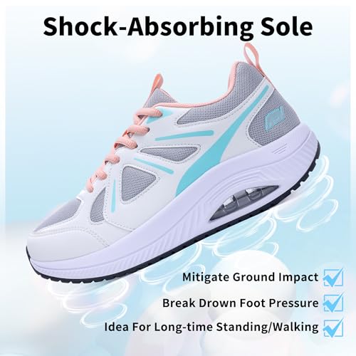 Image of AOV Women Arch Support Walking Shoes Orthotic Sneakers for Plantar Fasciitis Foot and Heel Pain Relief Tennis Shoes