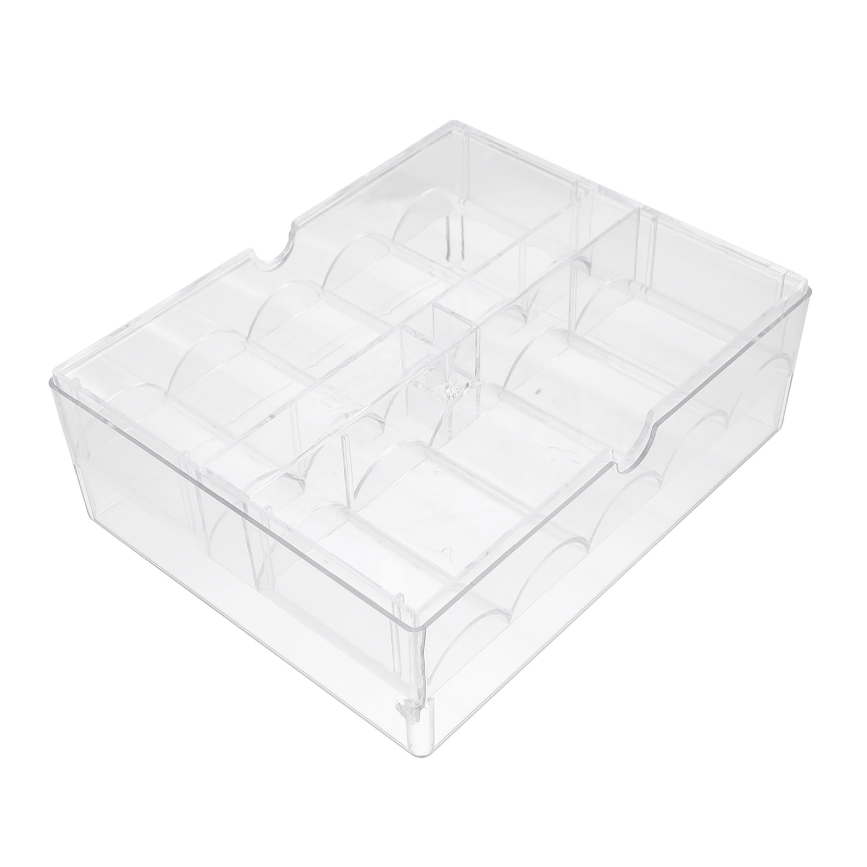 SEWACC Poker Chips Storage Case Acrylic Poker Chip Rack Poker Chip Organizer Poker Chip Display Chip Box