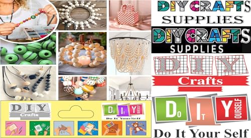 Image of DIY Crafts 130, Wood Beads As Image 1st Image Style for Crafts Round Mixed Size Mixed Unassorted Wooden Beads Color Round Multicolor Cylinder Wood Beads Hole for DIY Craft, Jewelry Making D (130)