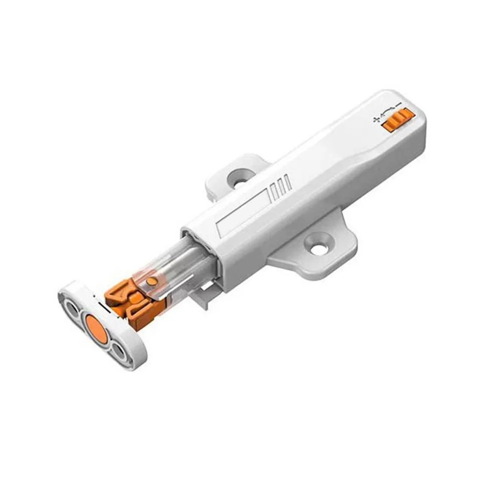 Yusuzh White 12Pcs Home Hardware Accessories Pressure Push To Open Touch Latch Drawer Door Stop Damper Buffer For Cupboard(White)