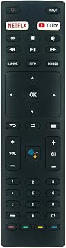 RM-C3329 WINFLIKE Voice Remote Control Replace for Konka/JVC 4K Android TV 55U55A 43U55A 65U55A 50U55A LT-58N7115A LT-58KB527 RM-C3359 RC-N2409 32H31A 40H33A 50Q75A 55Q75A 65Q75A 75Q75A 75U55