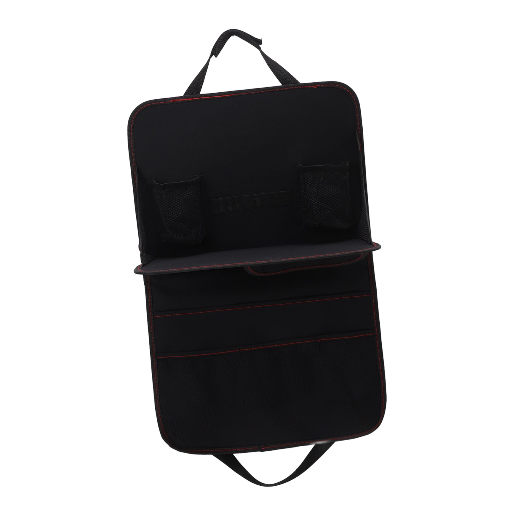 GLEAVI Organisateur De Siège Arrière Pliable Pour Voiture Avec Tablette Intégrée Pochette De Rangement Multifonctionnelle Noire
