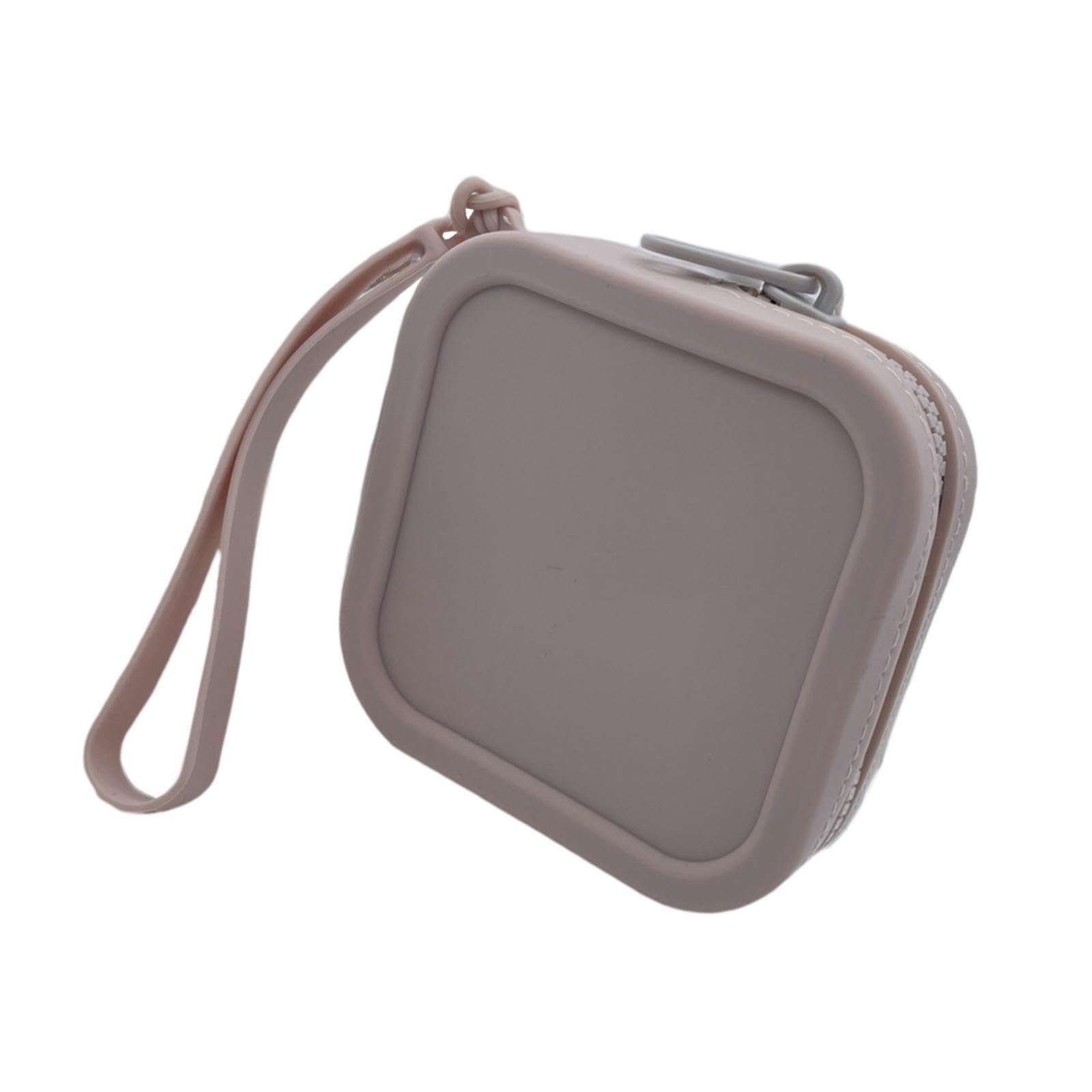 Silicone Purse Zipper Closure Key Bag Portable Lightweight Small Storage Bag Gray | Wallets-image-43