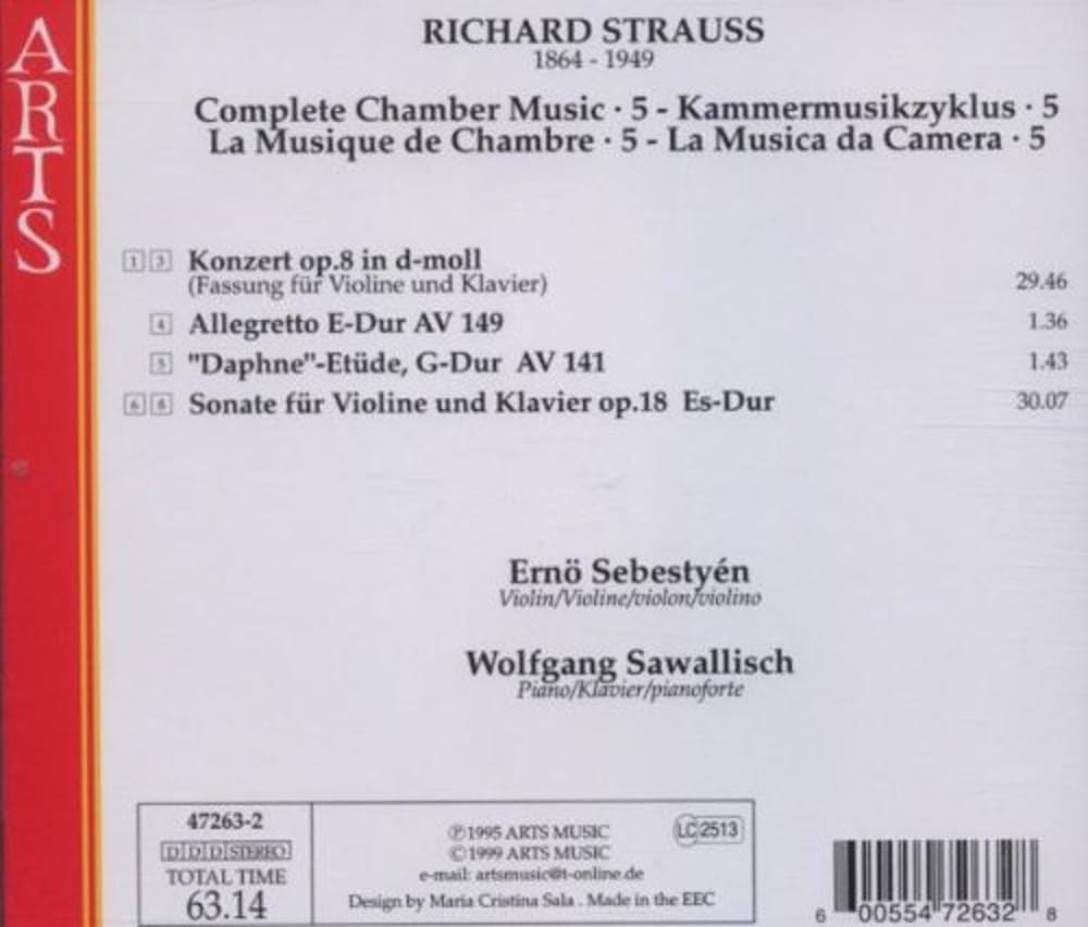 R Strauss: Chamber Works, Vol.5
