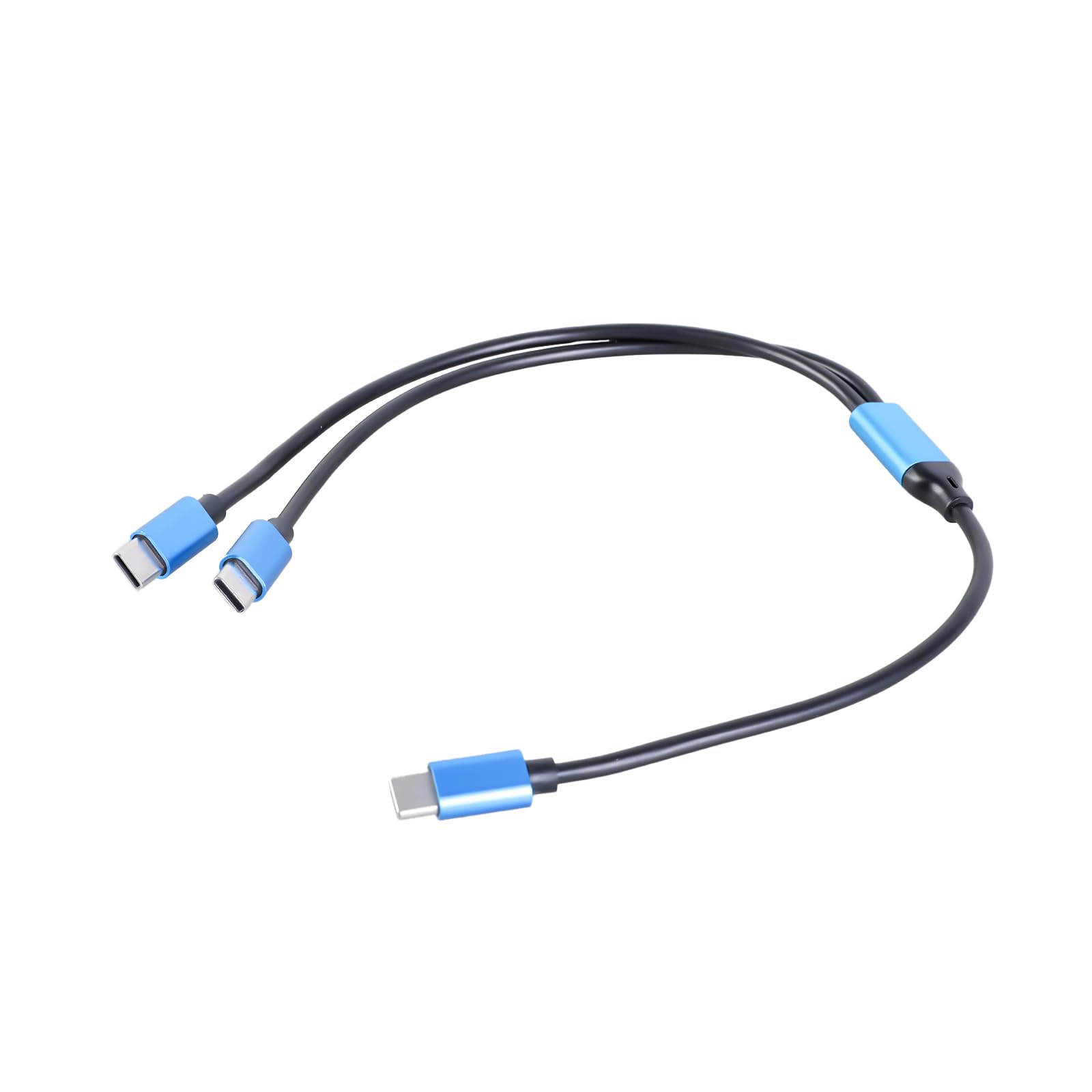 Yazhuq 2 In 1 USB C to Two USB C Splitter Cable Type C To Twin Type C Charging 80W And 480Mbps Data Cord For Phones Tablets