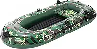 Jangada De Barco, Caiaque De Borracha Para 2/3/4 Pessoas Canoa Barco De Pesca Para Adultos Caiaque Barco Inflável Pesado, 4 person boat