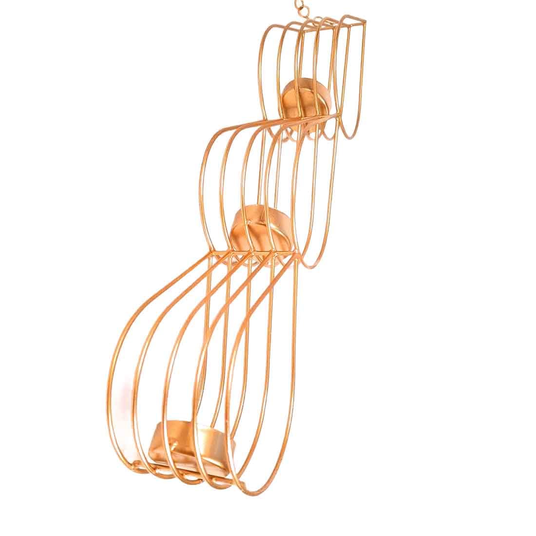 Kerzenhalter-Ständer zur Wandmontage, Kerzenhalter zum Aufhängen, Metall, für Zuhause, Tisch, Wohnzimmer, Esszimmer, Schlafzimmer, Diwali-Dekoration und Geschenke, 30,5 cm