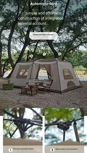 Carpa automática plegable 3 a 8 personas, 2 cuartos y sala miniatura 4