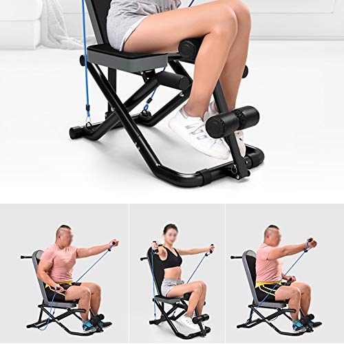 Weight Bench, Heavy Duty Sit Up Bench Flat/Incline/Decline Bench Fitness Yoga Inversion Table Chair Folding Multi-functional Bench Utility Exercise Workout Equipment Load up to 330lbs for Home Gym