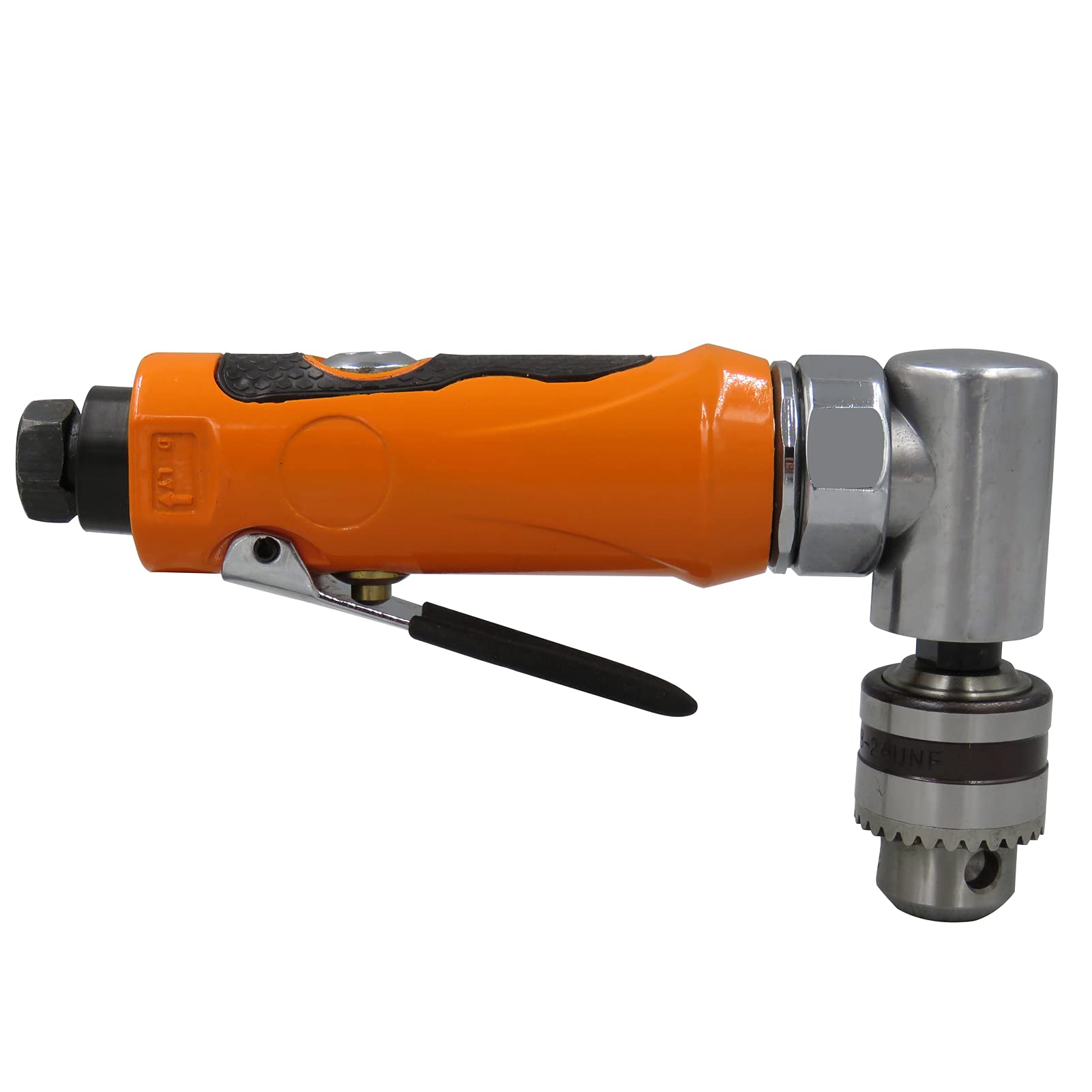 Perceuse Pneumatique à Angle Droit 6,35 Mm - 15 000 Tr/min, Coude 90°, Pour Espaces Restreints, Légère En Alliage